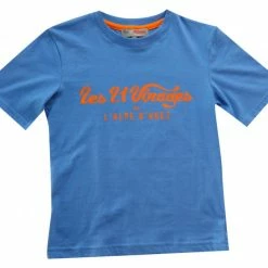 ALPE D'HUEZ T-shirt Enfant 21 Virages Bleu Orange