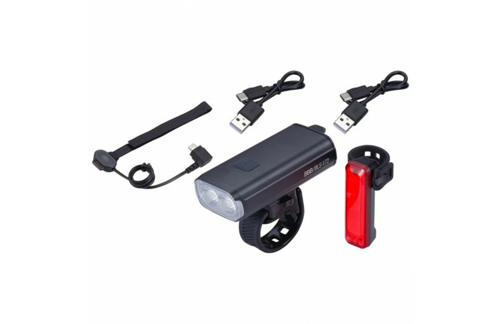 BBB Kit éclairage Vélo StrikeDuo Avant 1600 Lumen + Feu Arrière Signal + Télécommande 3 BBB Kit éclairage Vélo StrikeDuo Avant 1600 Lumen + Feu Arrière Signal + Télécommande