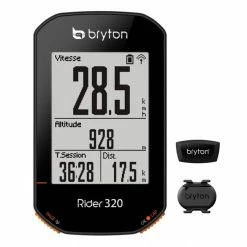 Compteur Vélo GPS BRYTON Rider 320 T (avec Cardio + Cadence)