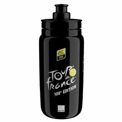 ELITE Bidon Velo Fly Tour De France Noir Carte 2021 - 550ml