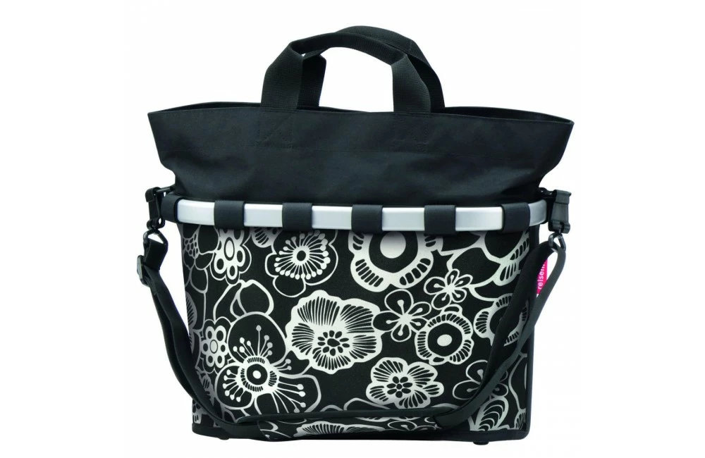 KLICKFIX Reisenthel Sacoche Latérale Bikebasket OVAL M Fleurs 3 KLICKFIX Reisenthel Sacoche Latérale Bikebasket OVAL M Fleurs