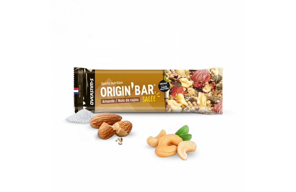 OVERSTIMS Origin'Bar Salée De 40 G Amande / Noix De Cajou 3 OVERSTIMS Origin'Bar Salée De 40 G Amande / Noix De Cajou