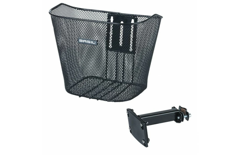 Panier Vélo Avant Basil Bremen Fixe Noir 3 Panier Vélo Avant Basil Bremen Fixe Noir