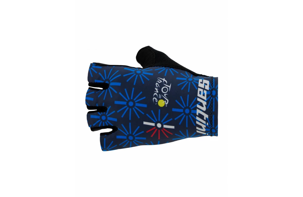 SANTINI Gants Vélo Courts Trionfo Tour De France 2023 3 SANTINI Gants Vélo Courts Trionfo Tour De France 2023