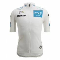 SANTINI Maillot Blanc Meilleur Jeune Tour De France 2022