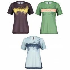 SCOTT Maillot Manches Courtes Cycliste Femme TRAIL VERTIC 2022