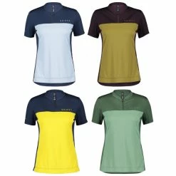 SCOTT Maillot VTT Manches Courtes Femme TRAIL FLOW ZIP 2022