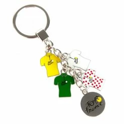 LE TOUR DE FRANCE TOUR DE FRANCE Porte-clé Officiel Breloque 4 Maillots