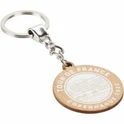 LE TOUR DE FRANCE TOUR DE FRANCE Porte-clé Officiel En Bois Grand Départ Copenhague 2022