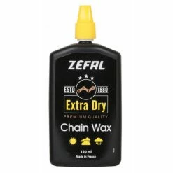 ZEFAL Lubrifiant Cire Extra Dry Wax Pour Chaîne - Toutes Conditions - 120 Ml